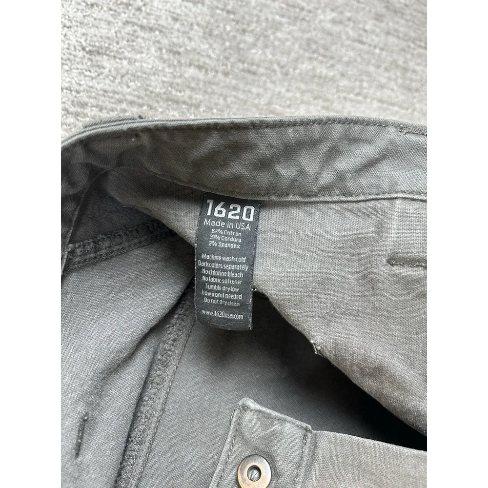 1620 Foundation Pant Men 36x31 Canvas Granite Gray Cordura Workwear Made in USA
